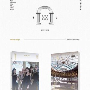 EVERGLOW HUSH Album - White & Gold Packaging